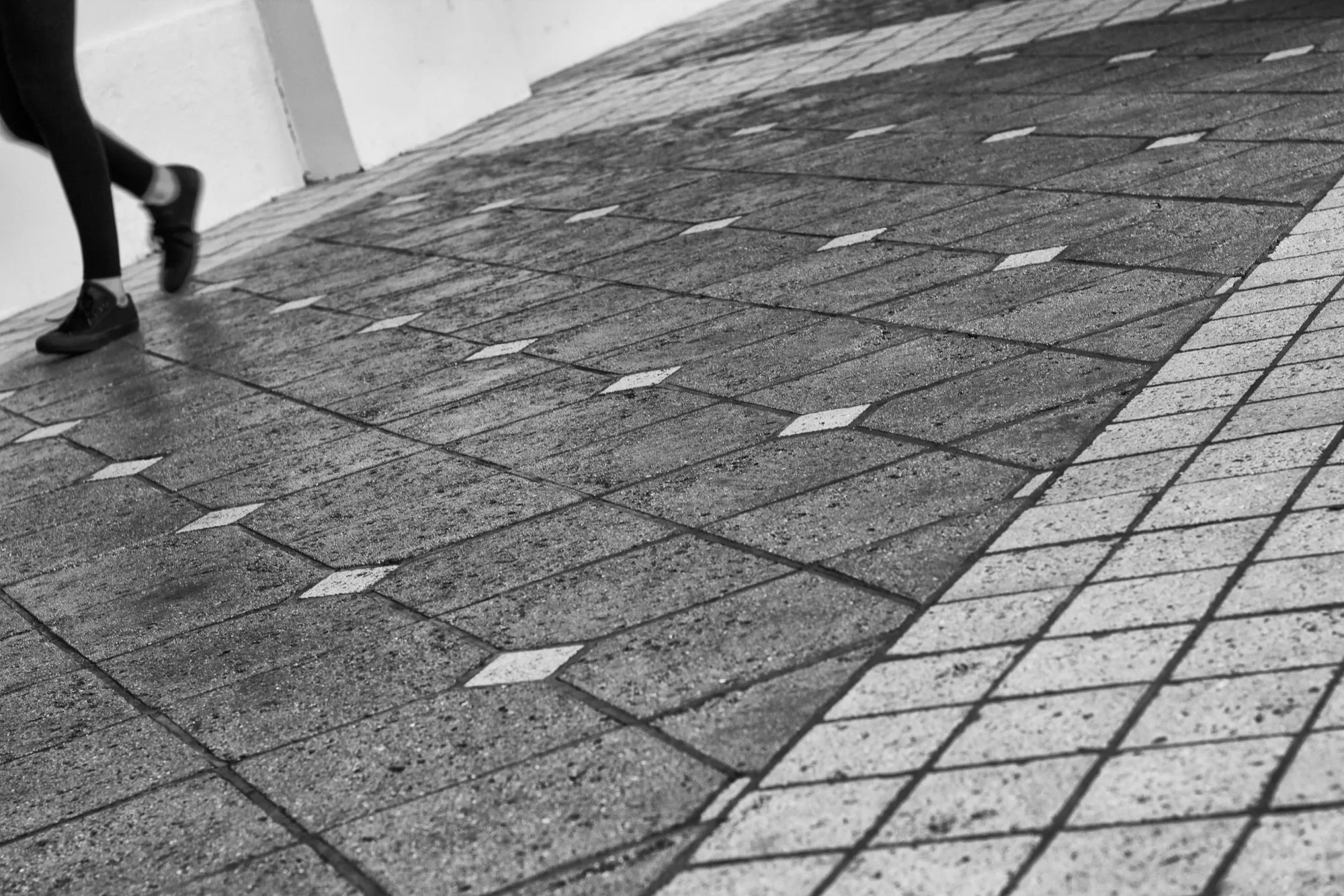 Sidewalk diamonds. Misc photography, South Florida.
