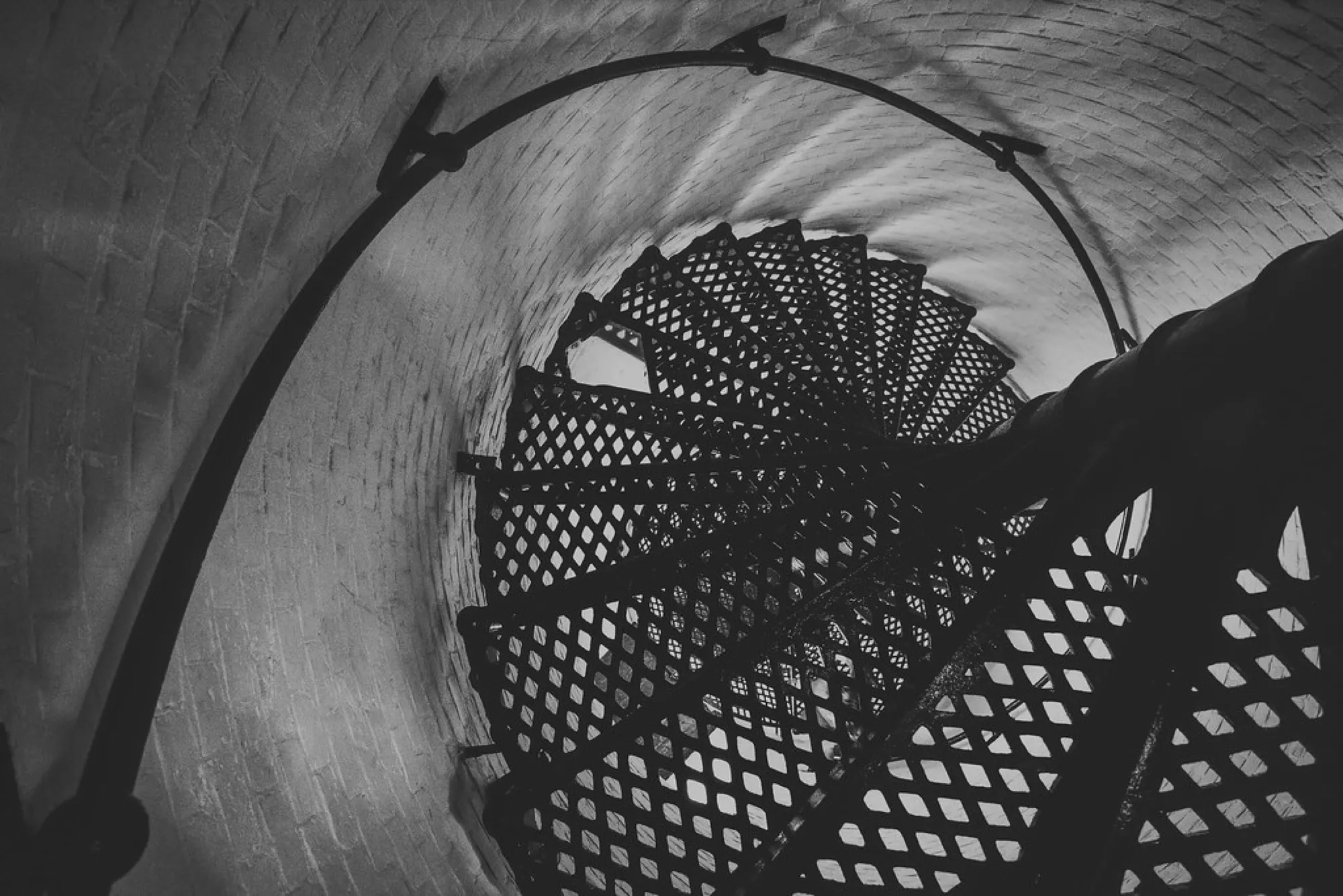 Spiral stairs, up the lighthouse. Misc photography, South Florida.